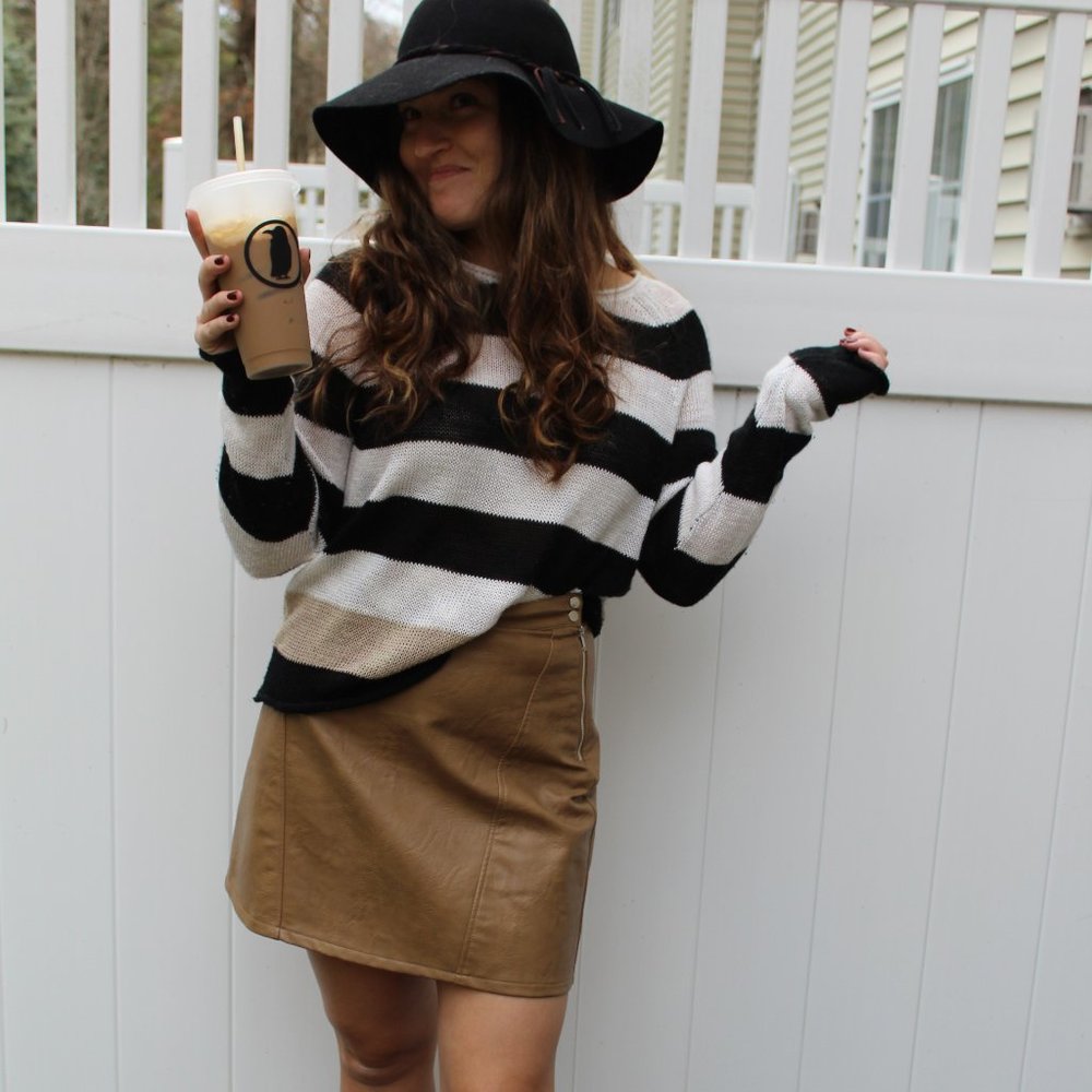 Striped Aqua sweater